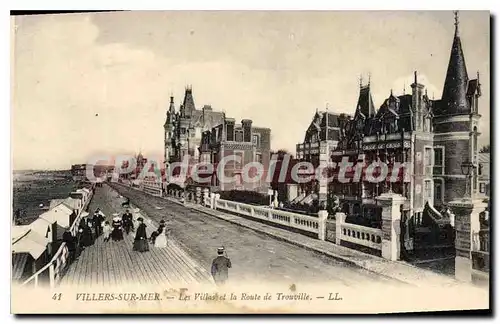 Ansichtskarte AK Villers sur Mer les Villas et la Route de Trouville