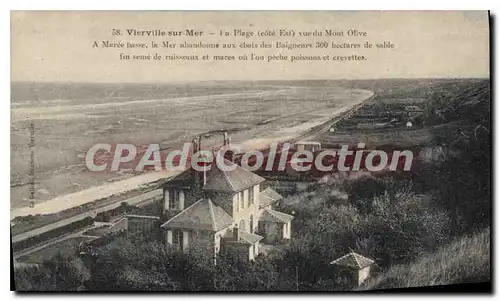 Cartes postales Vierville sur Mer la plage cote Est vue du Monte Olive a Maree Basse la Mer abandonne