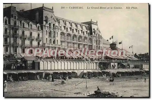 Cartes postales Cabourg le grand hotel et le casino