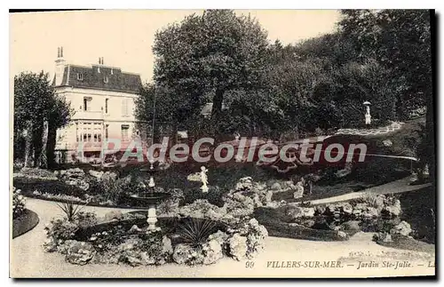 Cartes postales Villers sur mer Jardin Ste Julie