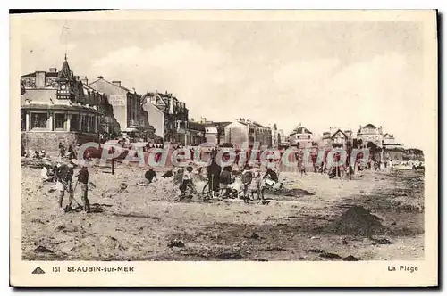 Cartes postales St Aubin sur Mer la plage