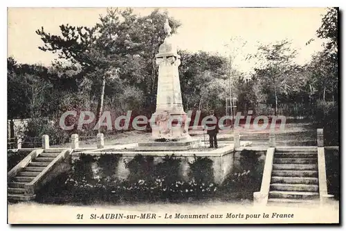 Cartes postales St Aubin sur mer le Monument aux Morts pour la France