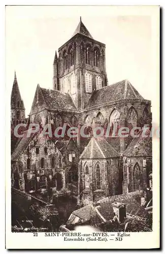 Cartes postales Saint Pierre sur Dives Eglise Ensemble Sud Est