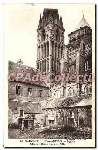 Cartes postales Saint Pierre sur Dives Eglise Clocher Cote Sud