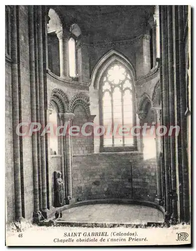 Ansichtskarte AK Saint Gabriel Calvados chapelle absidiale de l'ancien prieure
