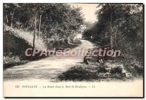 Ansichtskarte AK Houlgate la route dans le Bois de Boulogne