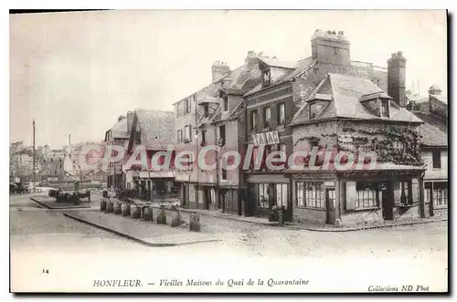 Cartes postales Honfleur Vieilles maisons du Quai de la Quarantaine