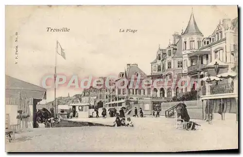 Cartes postales Trouville la plage