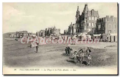 Ansichtskarte AK Villers sur Mer la Plage et la Villa Abadie