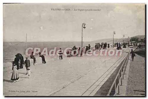 Cartes postales Villers sur Mer la Digue grande Maree