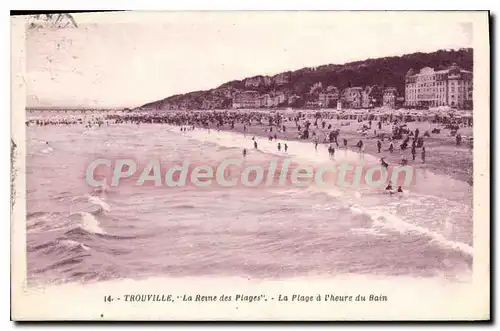 Ansichtskarte AK Trouville la Reine des plages la plage a l'heure du Bain