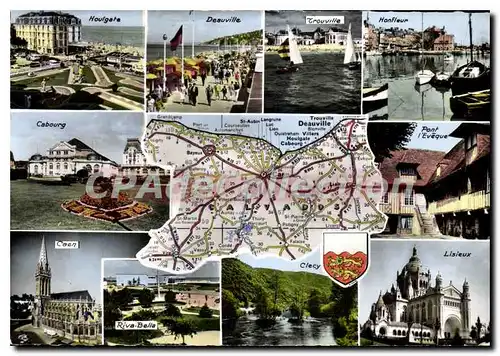 Cartes postales moderne Calvados Houlgate Deauville Trouville Honfleur Cabourg pont l'Eveque Caen Riva Bella Clecy Lisi