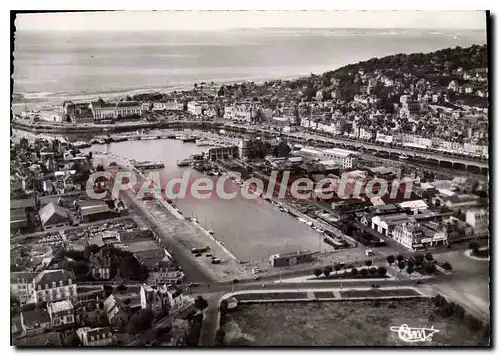 Cartes postales moderne Trouville Deauville Calvados vue aerienne le port