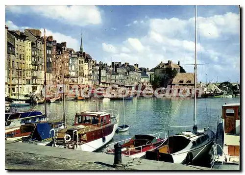 Cartes postales moderne En Normandie Honfleur Calvados le Bassin et la Lieutonance