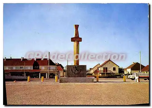 Moderne Karte Courseulles sur mer Calvados Monument Canadien