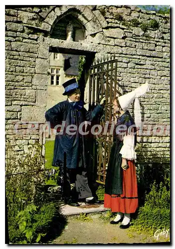 Moderne Karte Folklore France la Normandie groupe folklorique de la Compagnie du Gar Scavoir Bayeux Bonjour V