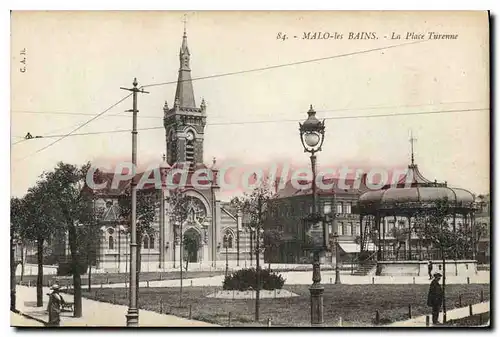Cartes postales Malo les Bains La Place Turenne