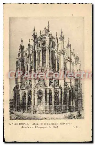 Ansichtskarte AK Vieux Beauvais Abside de la Cathedrale