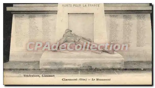 Cartes postales Clermont Oise Le Monument