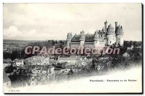 Cartes postales Pierrefonds Panorama vu du Rocher