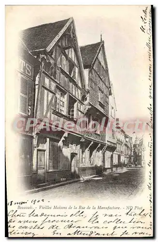 Ansichtskarte AK Beauvais Vieilles Maisons de la Rue de la Manufacture