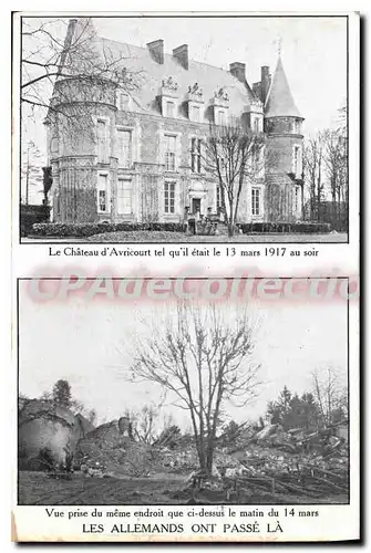 Cartes postales Les Allemands Ont Passe La ch�teau d'avricourt