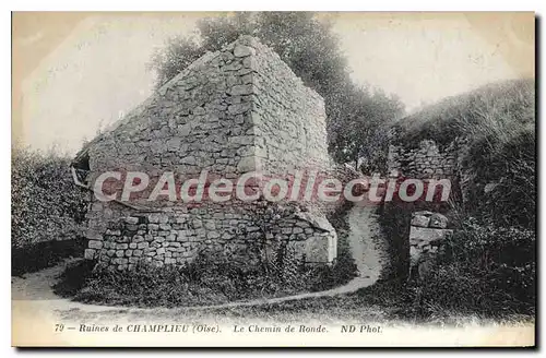 Cartes postales Ruines de Champlieu Oise Le Chemin de Ronde