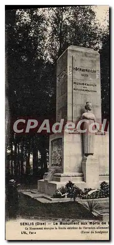 Cartes postales Senlis Oise Le Monument aux Morts