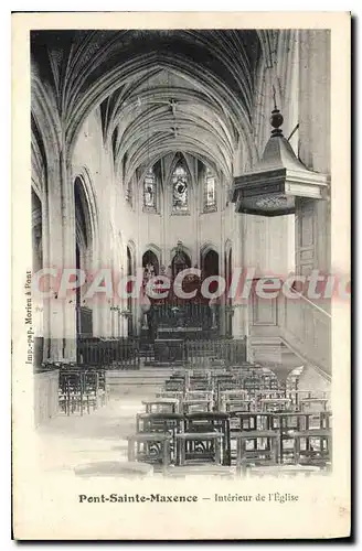 Ansichtskarte AK Pont Ste Maxence Interieur de l'Eglise