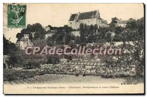 Cartes postales Crepy en Valois Oise Panorama Fortifications et vieux Chateau