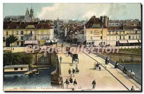 Cartes postales Compiegne Vue prise de l'Hotel de Flandre