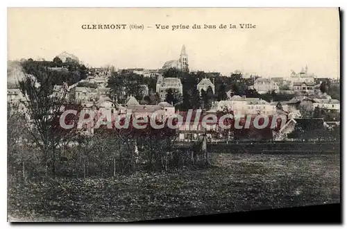 Cartes postales Clermont Oise Vue prise du bas de la Ville