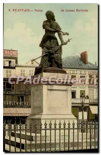 Cartes postales Beauvais Statue de Jeanne Hachette