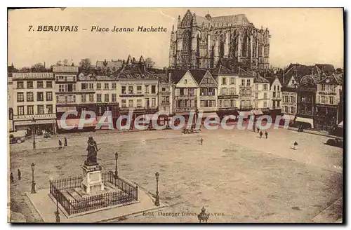 Cartes postales Beauvais Place Jeanne Hachette