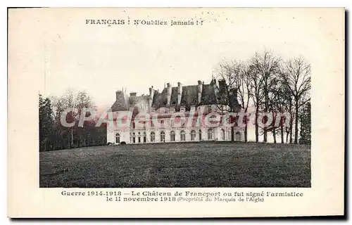 Ansichtskarte AK Guerre 1914 1918 Le Chateau de Francport