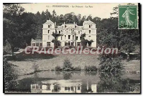 Cartes postales Pierrefonds le prieure le parc