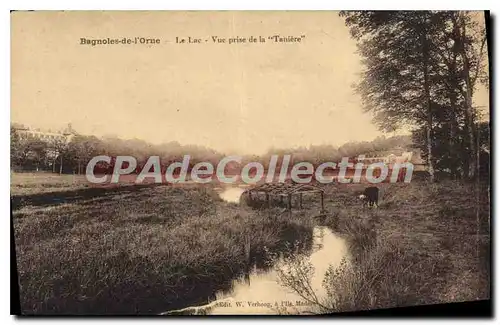 Cartes postales Bagnoles de l'Orne le lac vue prise de la Taniere