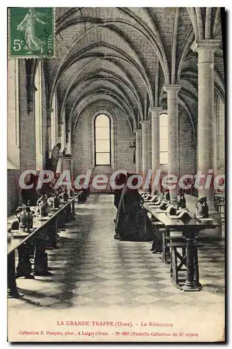 Cartes postales la Grande Trappe Orne le Retectoire