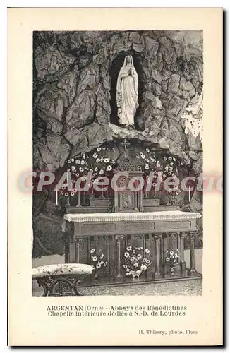 Cartes postales Argentan Orne Abbaye des Benedictines chapelle interieure dediee a N D de Lourdes