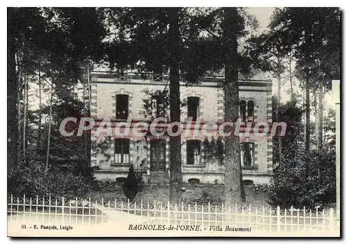 Cartes postales Bagloes de l'orne Villa Beaument