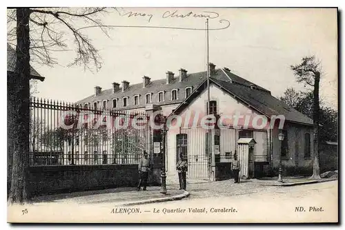 Cartes postales Alencon le Quartier Valaze cavalerie