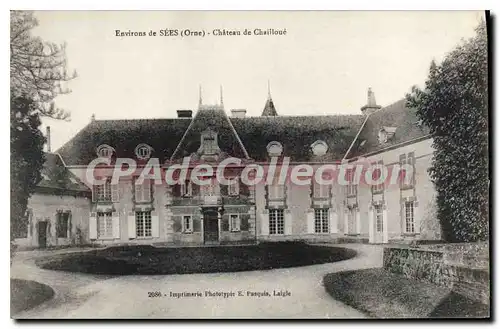 Cartes postales Environs de Sees Orne Chateau de Chailloue