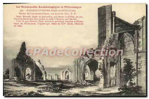 Ansichtskarte AK La Normandie archeologique et pittoresque St Evroult Notre Dame du Bois Orne