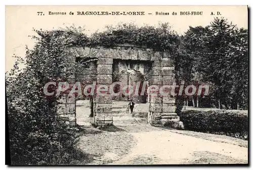 Cartes postales Environs de Bagnoles de l'Orne ruines du Bois Frou