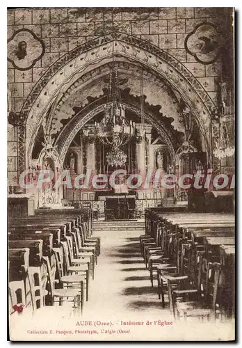 Ansichtskarte AK Aube Orne interieur de l'eglise