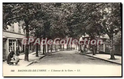 Cartes postales Bagnoles de l'Orne l'avennue de la gare