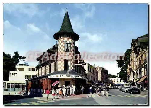 Moderne Karte Station Thermale de Bagnoles de l'Orne hotel la potiniere rue du casino