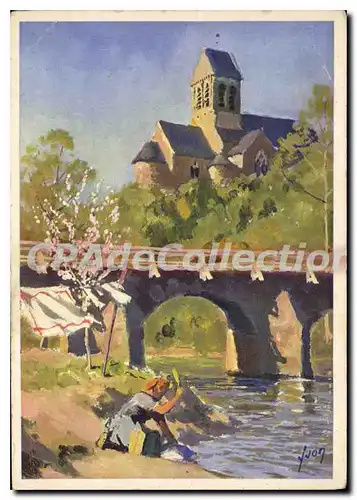 Cartes postales moderne Terre de France En Normandie Eglise de Saint Ceneri le Gerei Orne sur les bords de la Sarthe