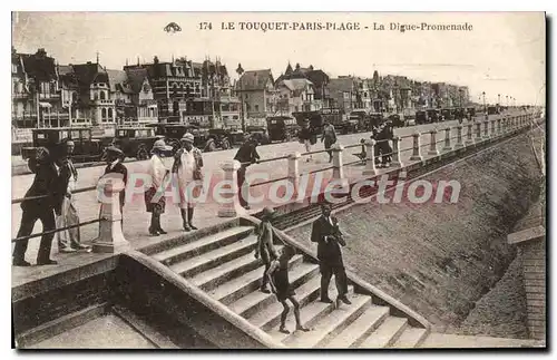 Ansichtskarte AK Le Touquet Paris Plage La Digue Promenade