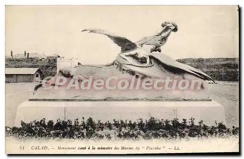 Cartes postales Calais Monument a la memoire des Marins du Pluviose